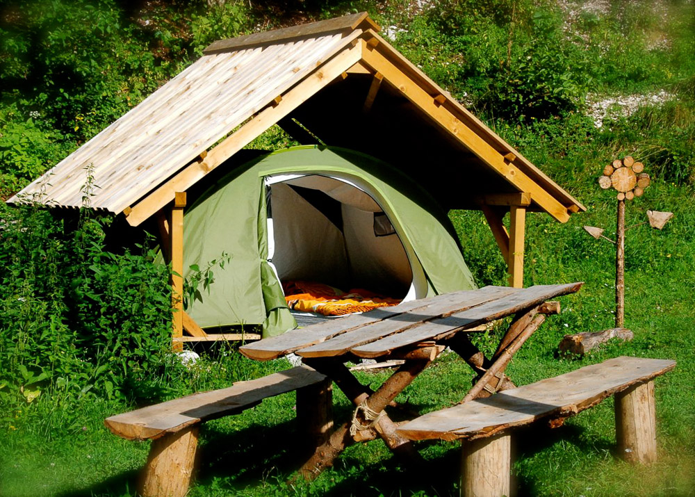 glamping camping soca bovec slovenia adrenalincek