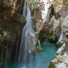 Waterfall in Great Soča Gorge