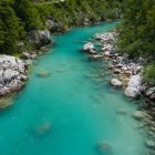 Turquoise Soča river