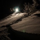 Night sledding, Lenar Tourist farm, Logar valley