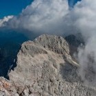 Grintovec - Dolgi hrbet je pokukal izza oblakov