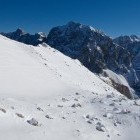 Skiing from Velika Mojstrovka