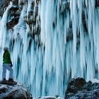 Peričnik waterfall in winter