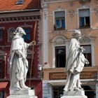 Plague memorial on the Main square