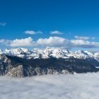 View from Vogel ski resort - Lake Bohinj is below the fog