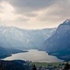 View of Lake Bohinj on the way to Rudnica hill