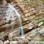 Poševni slap - eden najlepših slapov v Posočju