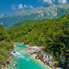 Emerald Soča river