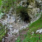 Italian caverns on the left bank of Soča river