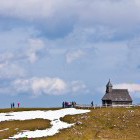 Snow Mary chapel on Velika planina