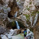 Zapotok waterfalls - you have to climb over this 