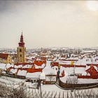 Ptuj in winter, Slovenia