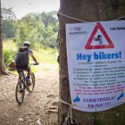 Warning for mountain bikers