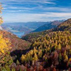 Autumn view from Komna to Lake Bohinj