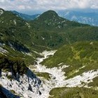 Descent towards Poljana alpine meadow