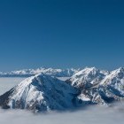 Razgled iz Velikega vrha proti Triglavu