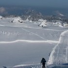 Velika planina - ascent by the ski slopes on Gradišče